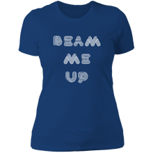 Load image into Gallery viewer, NL3900 Next Level Ladies&#39; Boyfriend T-Shirt Unique Design Beam Me Up