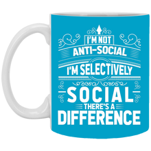 Load image into Gallery viewer, XP8434 11 oz. White Mug Unique design Selectively Social