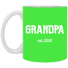 Load image into Gallery viewer, XP8434 11 oz. White Mug Unique design Grandpa est. 2020