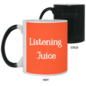 21150 11 oz. Color Changing Mug Unique design Listening Juice