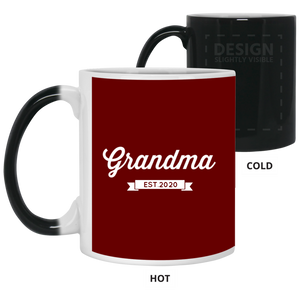 21150 11 oz. Color Changing Mug Unique design Grandma est. 2020