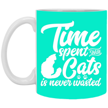 Load image into Gallery viewer, Unique design Time Spent With Cats mug