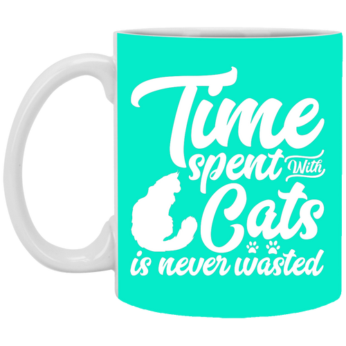 Unique design Time Spent With Cats mug