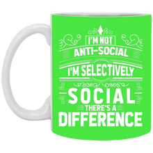 Load image into Gallery viewer, XP8434 11 oz. White Mug Unique design Selectively Social