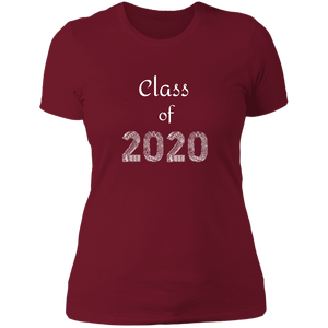 NL3900 Next Level Ladies' Boyfriend T-Shirt Unique design Class of 2020 for Graduating Seniors