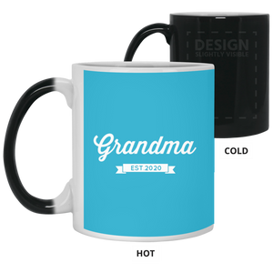 21150 11 oz. Color Changing Mug Unique design Grandma est. 2020