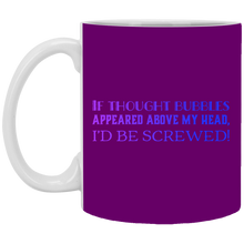 Load image into Gallery viewer, XP8434 11 oz. White Mug Unique design Thought Bubbles-color