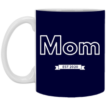 Load image into Gallery viewer, XP8434 11 oz. White Mug Unique design Mom est. 2020