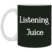 Load image into Gallery viewer, XP8434 11 oz. White Mug Unique design Listening Juice