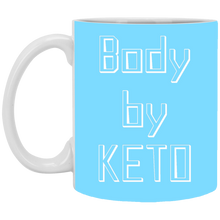 Load image into Gallery viewer, XP8434 11 oz. White Mug Unique design Body By Keto