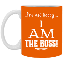 Load image into Gallery viewer, XP8434 11 oz. White Mug Unique design Bossy