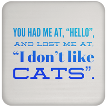 Load image into Gallery viewer, UN5677 Coaster Unique design Hello Cats-blue