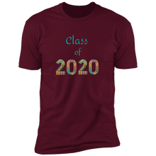 Load image into Gallery viewer, NL3600 Next Level Premium Short Sleeve T-Shirt Unique design Class of 2020-color for Graduating Seniors