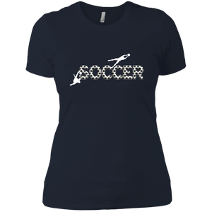 NL3900 Next Level Ladies' Boyfriend T-Shirt Unique design Soccer Players