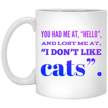 Load image into Gallery viewer, XP8434 11 oz. White Mug Unique design Hello Cats-pink