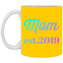 Load image into Gallery viewer, XP8434 11 oz. White Mug Unique design Mom est. 2019