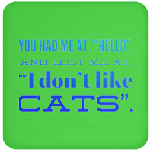 Load image into Gallery viewer, UN5677 Coaster Unique design Hello Cats-blue