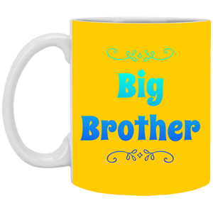 XP8434 11 oz. White Mug Unique design Big Brother