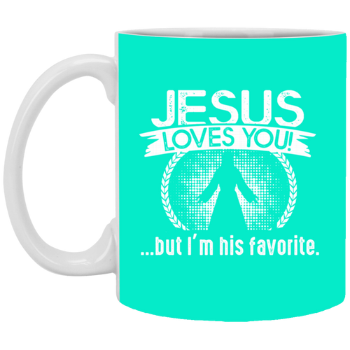 Unique design Jesus Loves You mug