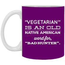 Load image into Gallery viewer, XP8434 11 oz. White Mug Unique design Bad Hunter