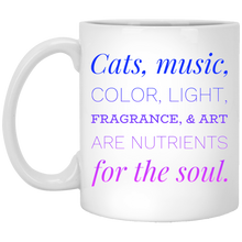 Load image into Gallery viewer, XP8434 11 oz. White Mug Unique design Soul-blue