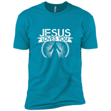 Load image into Gallery viewer, NL3600 Next Level Premium Short Sleeve T-Shirt Unique design Jesus Loves You