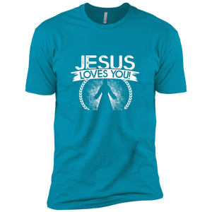 NL3600 Next Level Premium Short Sleeve T-Shirt Unique design Jesus Loves You