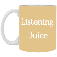 Load image into Gallery viewer, XP8434 11 oz. White Mug Unique design Listening Juice