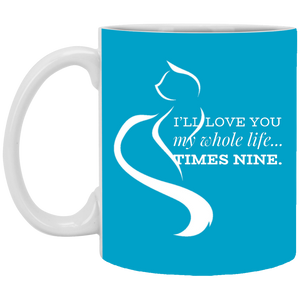 XP8434 11 oz. White Mug Unique design Times Nine