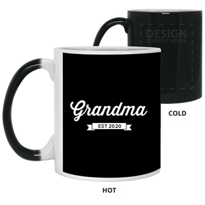 21150 11 oz. Color Changing Mug Unique design Grandma est. 2020