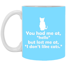 Load image into Gallery viewer, XP8434 11 oz. White Mug Unique design Hello Cats