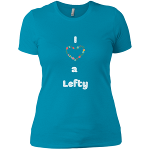 NL3900 Next Level Ladies' Boyfriend T-Shirt Unique design Love A Lefty-color