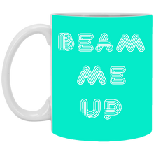 Load image into Gallery viewer, XP8434 11 oz. White Mug Unique Design Beam Me Up