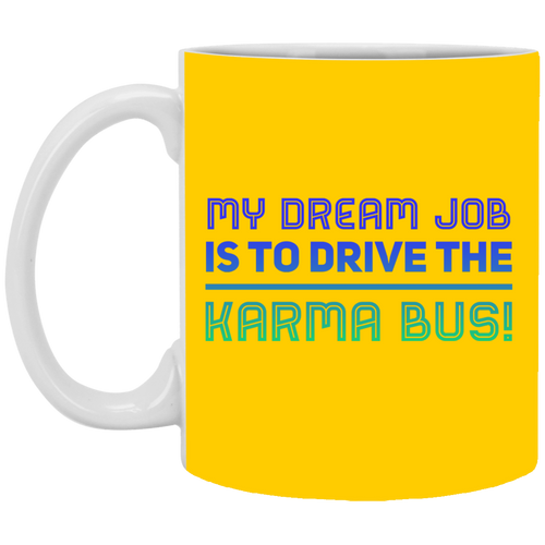 +Unique design Karma Bus mug