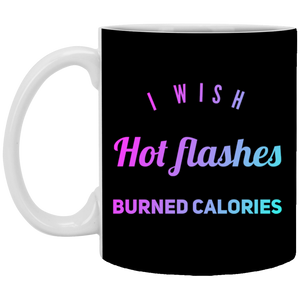 XP8434 11 oz. White Mug Unique Design Hot Flashes