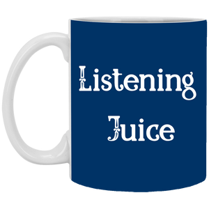 XP8434 11 oz. White Mug Unique design Listening Juice