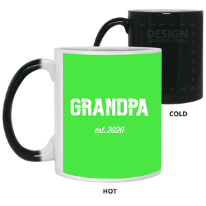 21150 11 oz. Color Changing Mug Unique design Grandpa est. 2020